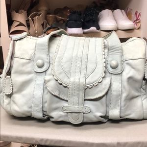 Lucky Perry mint leather handbag